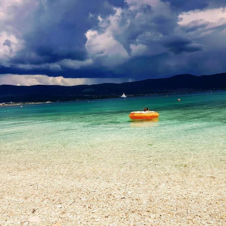 Ferienwohnung In Arbanija Mit Meerblick, Balkon, Klimaanlage, W-Lan 5137-1 Trogir Exteriör bild